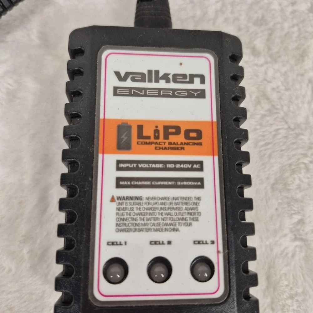 Valken Airsoft LiPo Compact Balancing Charger‎ 2-3 Cell 110-240V AC 3x800mA
